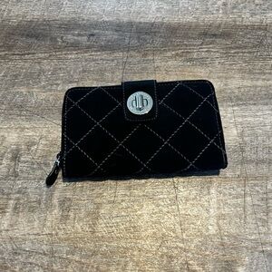 Vera Bradley Turnlock Clasp Microfiber Large Wallet